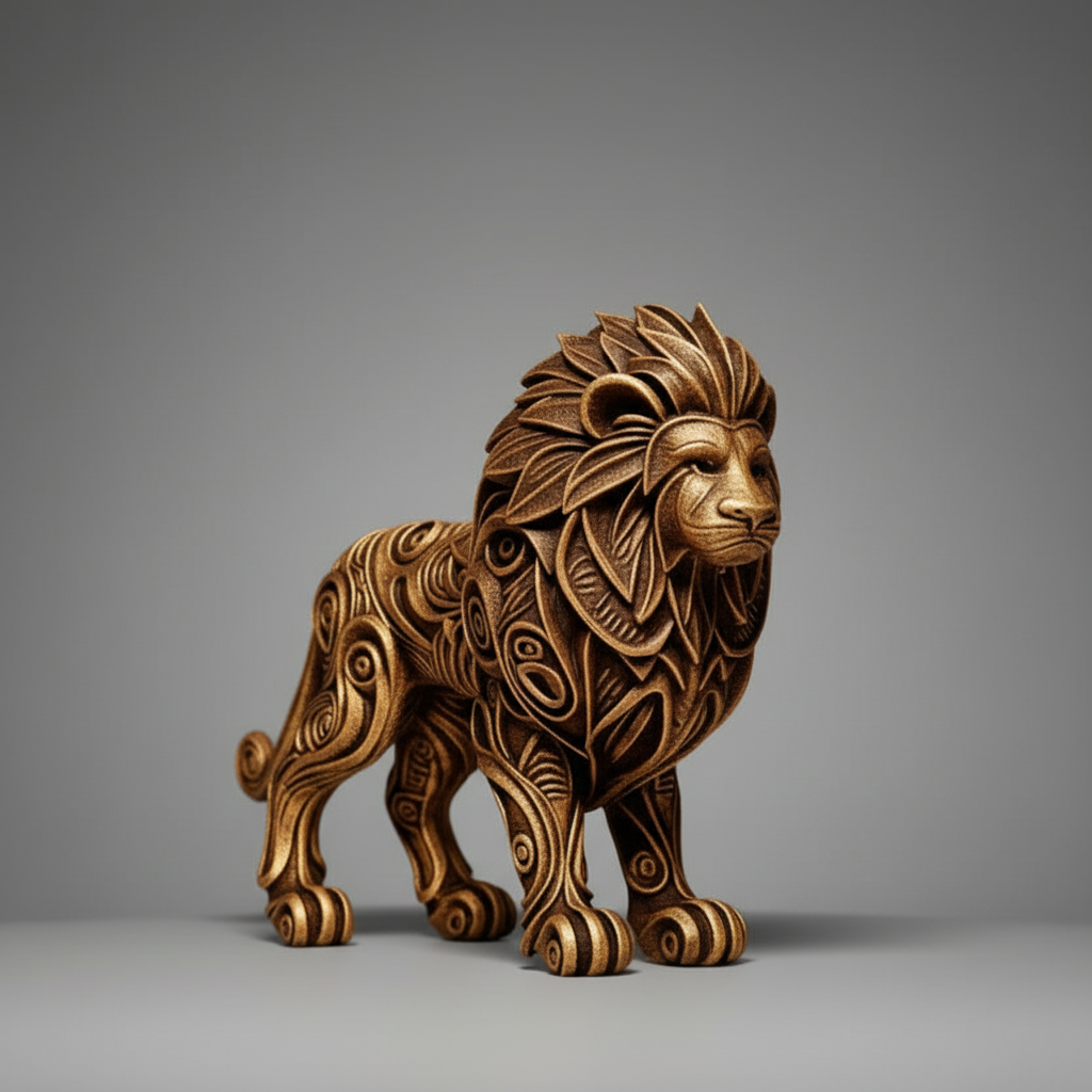 Lion Sculpture - 72° Rotation