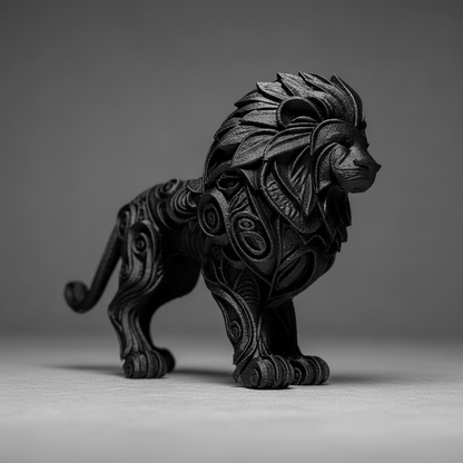 Lion Sculpture - Square Grey Background 3