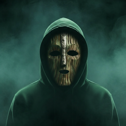 Mask with frontal lighting