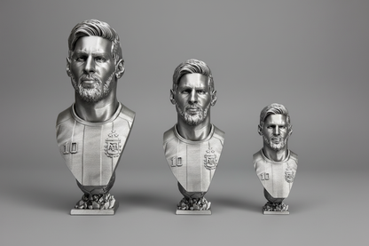 Messi Busts x3 - Grey Studio