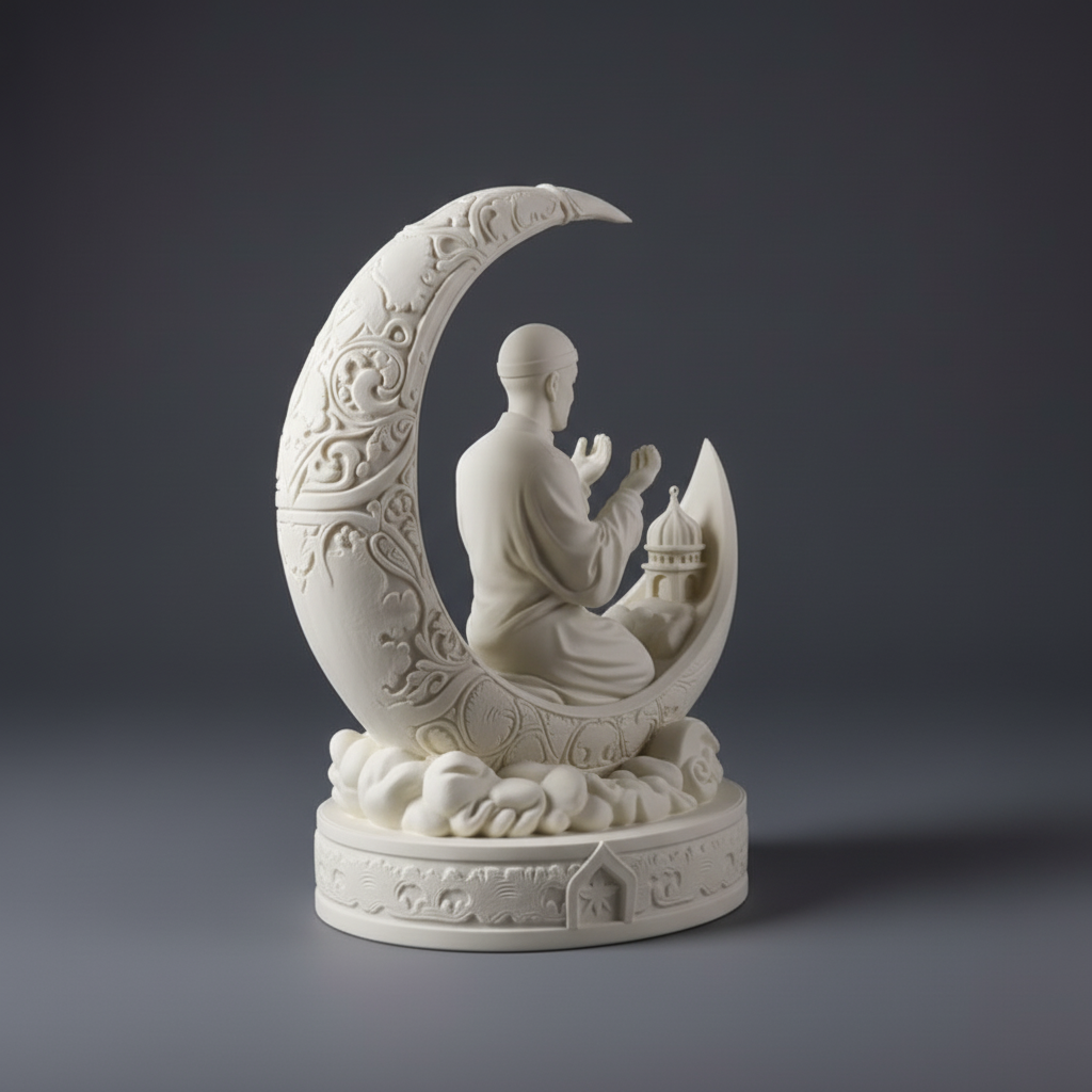 Prayer Statue - Left Angle