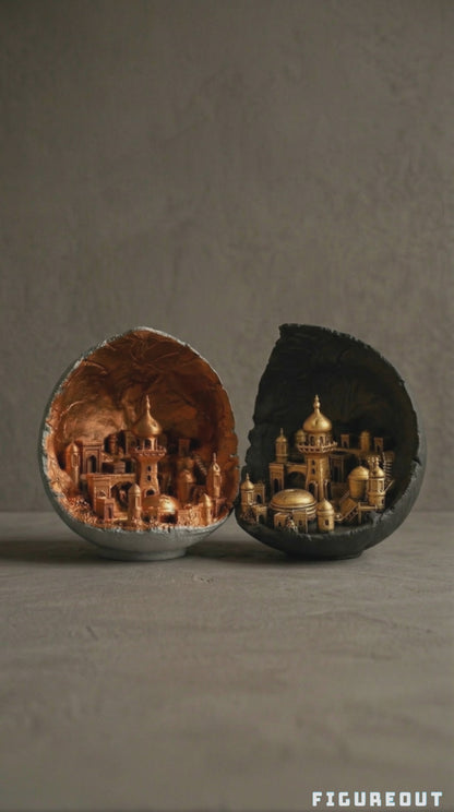 Moon Cityscape: A Celestial Masterpiece