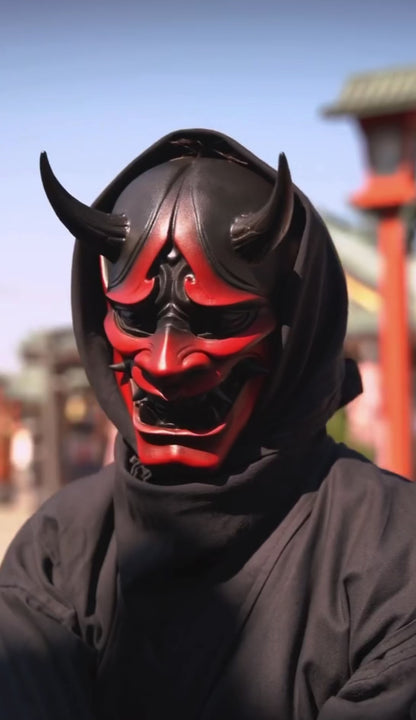 Japanese Hannya Mask Wearable