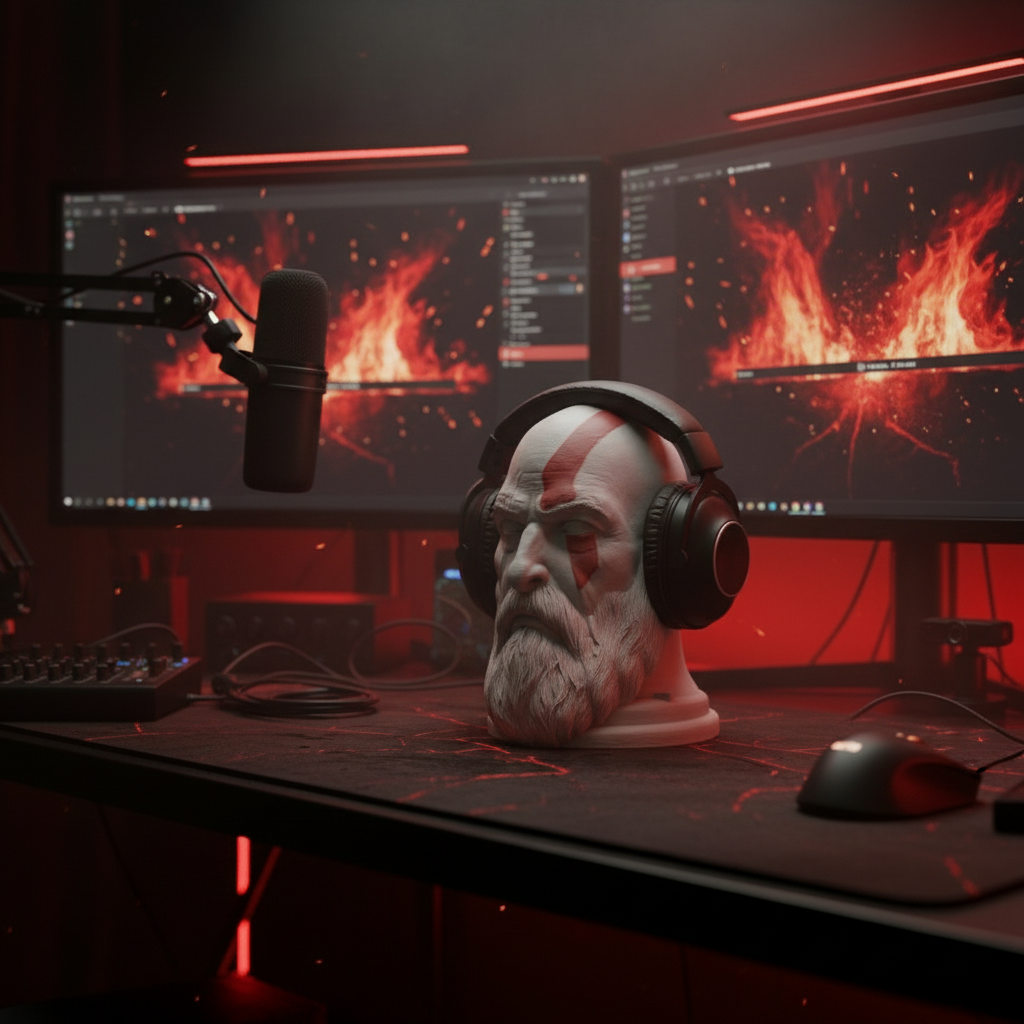 Professional streamer desk