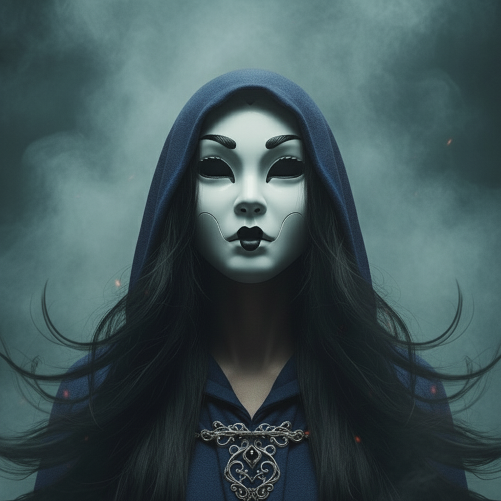 Slender figure with visible flowing hair