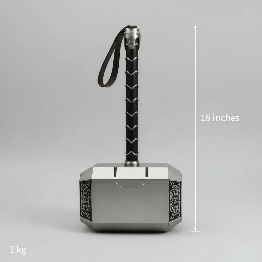 Thor's Hammer with height and weight specifications